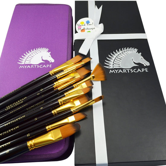 Discover the 15 Long Handle Artist Paintbrushes in the Comprehensive Set