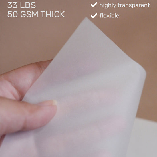 white trace paper sheets